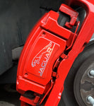 Straight Text Brake Calliper Decals With Leaper