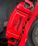 Straight Text Brake Calliper Decals With Leaper