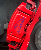Straight Text Brake Calliper Decals With Leaper