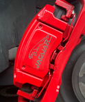 Straight Text Brake Calliper Decals With Leaper